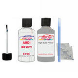 Anti rust primer undercoat Audi Rs 6 Ibis White 2006-2022 Code Ly9C Touch Up Paint Scratch Repair