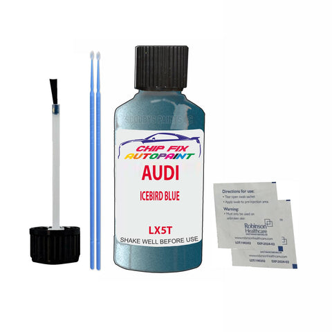 Paint For Audi A3 Cabrio Icebird Blue 2008-2012 Code Lx5T Touch Up Paint Scratch Repair