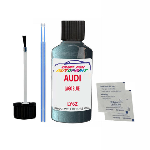 Paint For Audi 100 Lago Blue 1988-1992 Code Ly6Z Touch Up Paint Scratch Repair