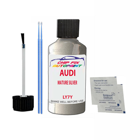 Paint For Audi S3 Mature Silver 1983-1992 Code Ly7Y Touch Up Paint Scratch Repair