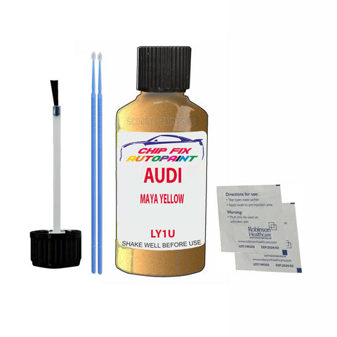 Paint For Audi S3 Maya Yellow 1997-2003 Code Ly1U Touch Up Paint Scratch Repair