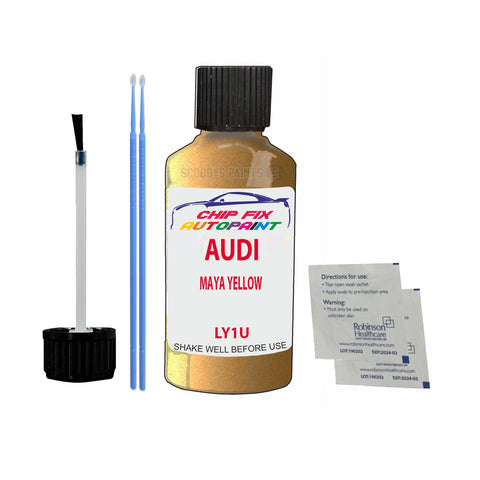 Paint For Audi S6 Maya Yellow 1997-2003 Code Ly1U Touch Up Paint Scratch Repair