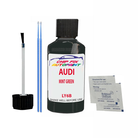 Paint For Audi S3 Mint Green 1986-1988 Code Ly6B Touch Up Paint Scratch Repair