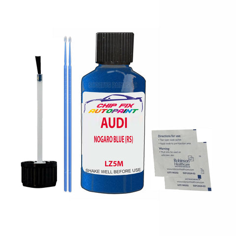 Paint For Audi A3 Sportback Nogaro Blue (Rs) 1994-2021 Code Lz5M Touch Up Paint Scratch Repair