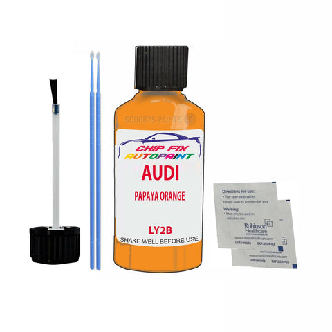 Paint For Audi Tt Coupe Papaya Orange 2003-2007 Code Ly2B Touch Up Paint Scratch Repair