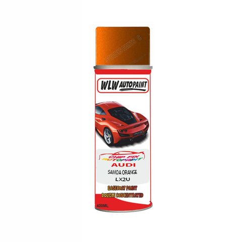 Audi Samoa Orange Paint Code Lx2U Aerosol Spray Paint Scratch Repair
