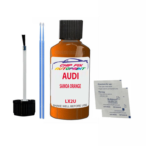 Paint For Audi A1 Samoa Orange 2011-2018 Code Lx2U Touch Up Paint Scratch Repair