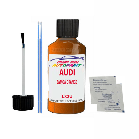 Paint For Audi Tt Coupe Samoa Orange 2011-2018 Code Lx2U Touch Up Paint Scratch Repair