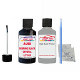 Anti rust primer undercoat Audi Rs 6 Sebring Black Crystal 2019-2022 Code Ly9U Touch Up Paint Scratch Repair