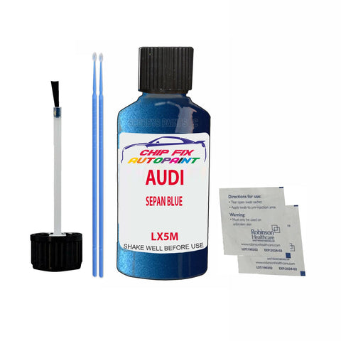 Paint For Audi Q7 Sepan Blue 2013-2021 Code Lx5M Touch Up Paint Scratch Repair