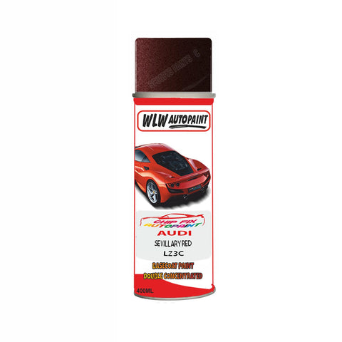Audi Sevillary Red Paint Code Lz3C Aerosol Spray Paint Scratch Repair