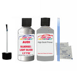 Anti rust primer undercoat Audi Rs 4 Silbersee / Light Silver 1999-2013 Code Ly7W Touch Up Paint Scratch Repair