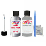 Anti rust primer undercoat Audi Tt Roadster Silver Violet 2003-2006 Code Ly4W Touch Up Paint Scratch Repair