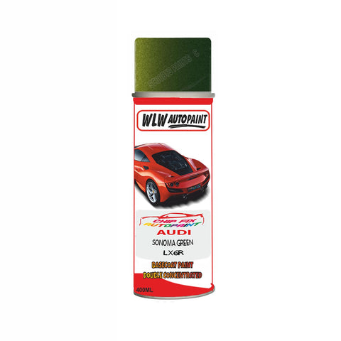 Audi Sonoma Green Paint Code Lx6R Aerosol Spray Paint Scratch Repair