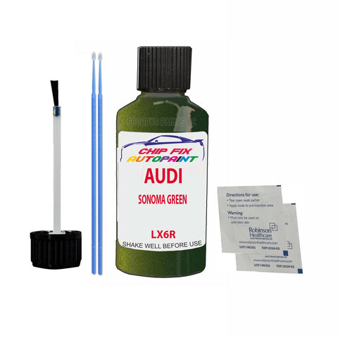Paint For Audi Rs 4 Sonoma Green 2017-2022 Code Lx6R Touch Up Paint Scratch Repair
