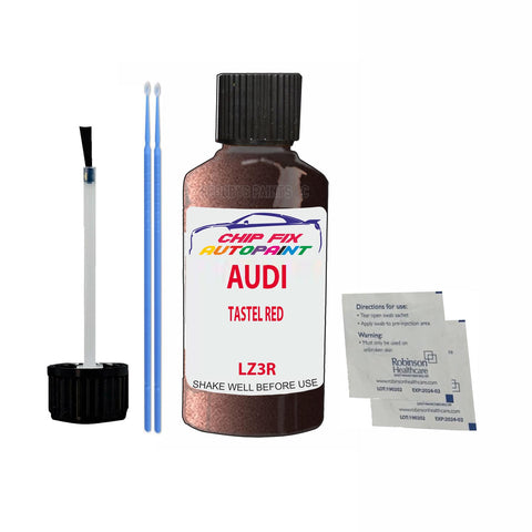 Paint For Audi A2 Tastel Red 2000-2002 Code Lz3R Touch Up Paint Scratch Repair