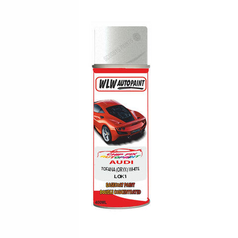 Audi Tofana (Oryx) White Paint Code L0K1 Aerosol Spray Paint Scratch Repair