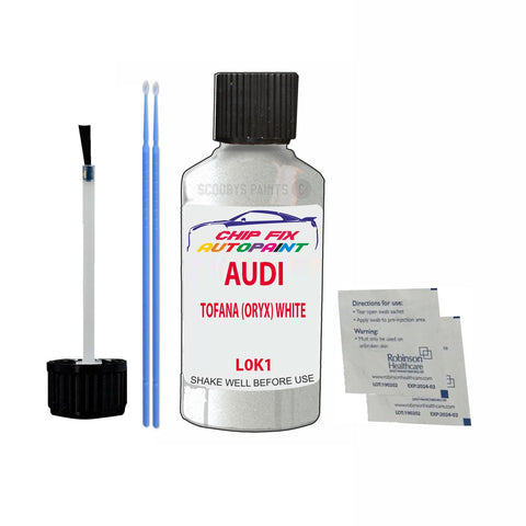 Paint For Audi S5 Tofana (Oryx) White 2015-2018 Code L0K1 Touch Up Paint Scratch Repair