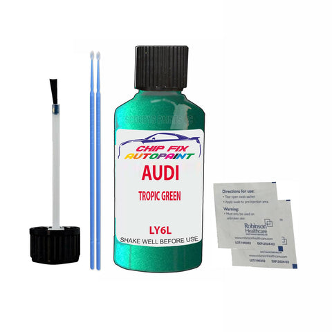 Paint For Audi A6 Tropic Green 1993-2000 Code Ly6L Touch Up Paint Scratch Repair