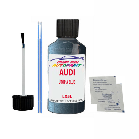 Paint For Audi A6 Utopia Blue 2014-2019 Code Lx5L Touch Up Paint Scratch Repair
