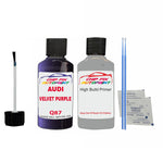 Anti rust primer undercoat Audi Quattro Velvet Purple 2010-2010 Code Q87 Touch Up Paint Scratch Repair