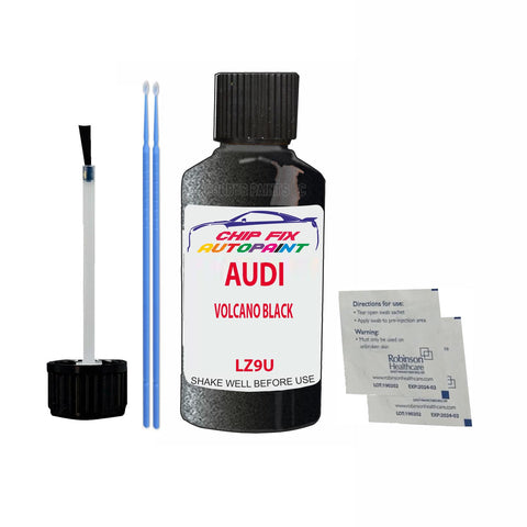 Paint For Audi S6 Volcano Black 1993-1999 Code Lz9U Touch Up Paint Scratch Repair