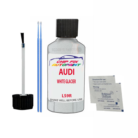 Paint For Audi S6 White Glacier 2011-2022 Code Ls9R Touch Up Paint Scratch Repair