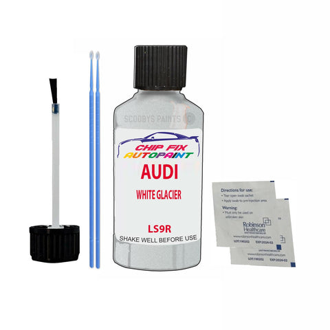 Paint For Audi A6 White Glacier 2011-2022 Code Ls9R Touch Up Paint Scratch Repair