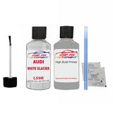 Anti rust primer undercoat Audi A3 Sportback White Glacier 2011-2022 Code Ls9R Touch Up Paint Scratch Repair