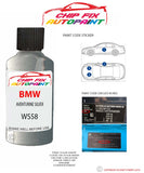 paint code location sticker Bmw X6 Aventurine Silver Ws58 2007-2012 Grey plate find code