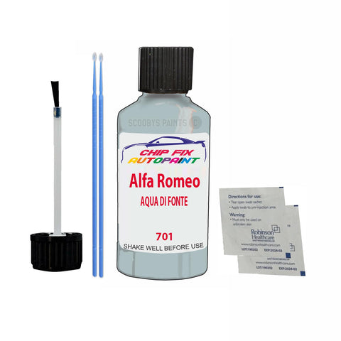 ALFA ROMEO AQUA DI FONTE Paint Code 701 Car Touch Up Paint Scratch/Repair