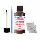 ALFA ROMEO BROWN LIGHTS OF THE WOOD Paint Code 581A Car Touch Up Paint Scratch/Repair