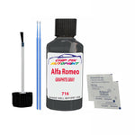 ALFA ROMEO GRAPHITE GRAY Paint Code 716 Car Touch Up Paint Scratch/Repair