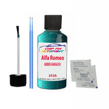 ALFA ROMEO GREEN SARGASSI Paint Code 353A Car Touch Up Paint Scratch/Repair