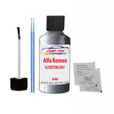 ALFA ROMEO SILVERSTONE GRAY Paint Code 648 Car Touch Up Paint Scratch/Repair