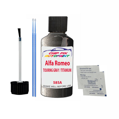 ALFA ROMEO TOURING GRAY / TITANIUM Paint Code 585A Car Touch Up Paint Scratch/Repair
