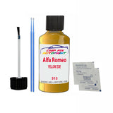 ALFA ROMEO YELLOW ZOE Paint Code 513 Car Touch Up Paint Scratch/Repair