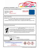 Data saftey sheet Bettle Convertible Aquarius Blue LB5B 2002-2012 Blue instructions for use