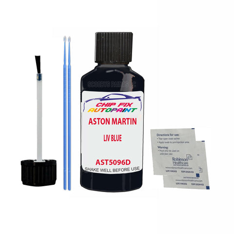 ASTON MARTIN LIV BLUE Paint Code AST5096D Scratch Touch Up Paint Pen