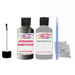 ASTON MARTIN MAGNETIC SILVER Paint Code P6005ABB Scratch TOUCH UP PRIMER UNDERCOAT ANTI RUST Paint Pen