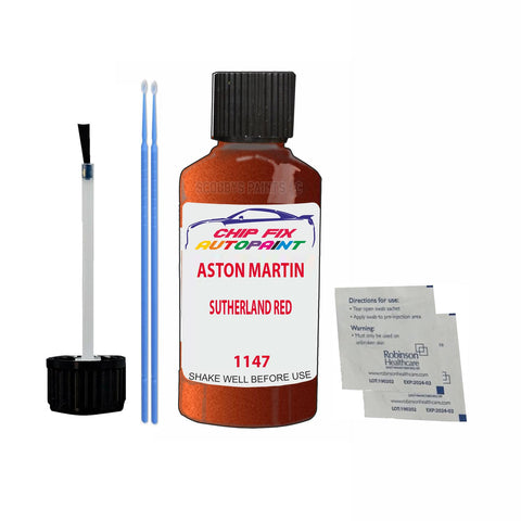 ASTON MARTIN SUTHERLAND RED Paint Code 1147 Scratch Touch Up Paint Pen