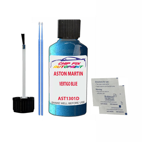 ASTON MARTIN VERTIGO BLUE Paint Code AST1301D Scratch Touch Up Paint Pen