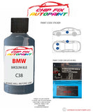 paint code location sticker Bmw 8 Series Grand Coupe Barcelona Blue C38 2018-2022 Blue plate find code
