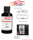 paint code location plate Peugeot 604 Black 1600 1966-1992 Black Touch Up Paint
