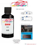 paint code location sticker Bmw 2 Series Coupe Black 668 1990-2022 Black plate find code