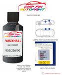 paint code location sticker Vauxhall Senator Black Star Mist 905/256/90L 1986-2005 Black plate find code