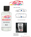 paint code location plate Peugeot 4008 Blanc Antarctique KCZ 2007-2016 White Touch Up Paint