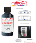 paint code location plate Peugeot 308 cc Bleu Bourrasque T4, KNG 2010-2017 Blue Touch Up Paint