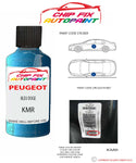paint code location plate Peugeot 807 Bleu Doge KMR 2004-2004 Blue Touch Up Paint