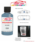 paint code location plate Peugeot J5 Van Bleu Navire EGB 1986-2001 Blue Touch Up Paint